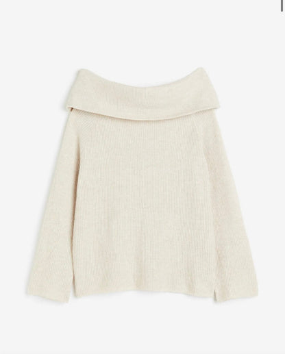 Elegant Comfort Off-Shoulder Trui