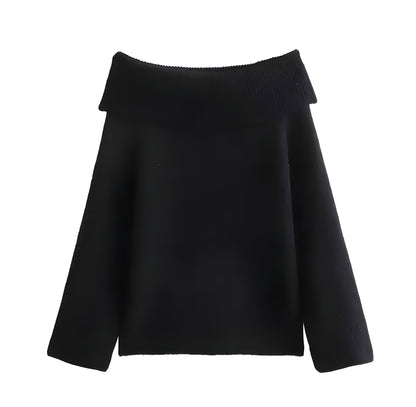 Elegant Comfort Off-Shoulder Trui