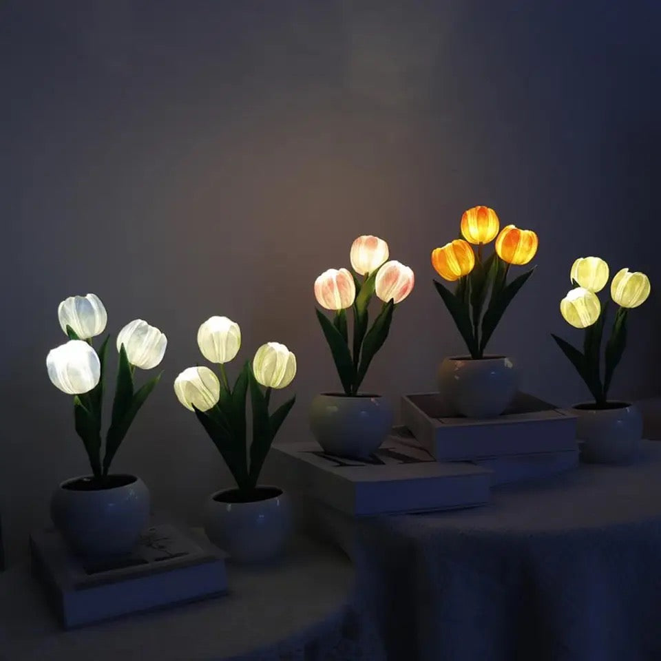 Tulip Night Lamp Table Roses