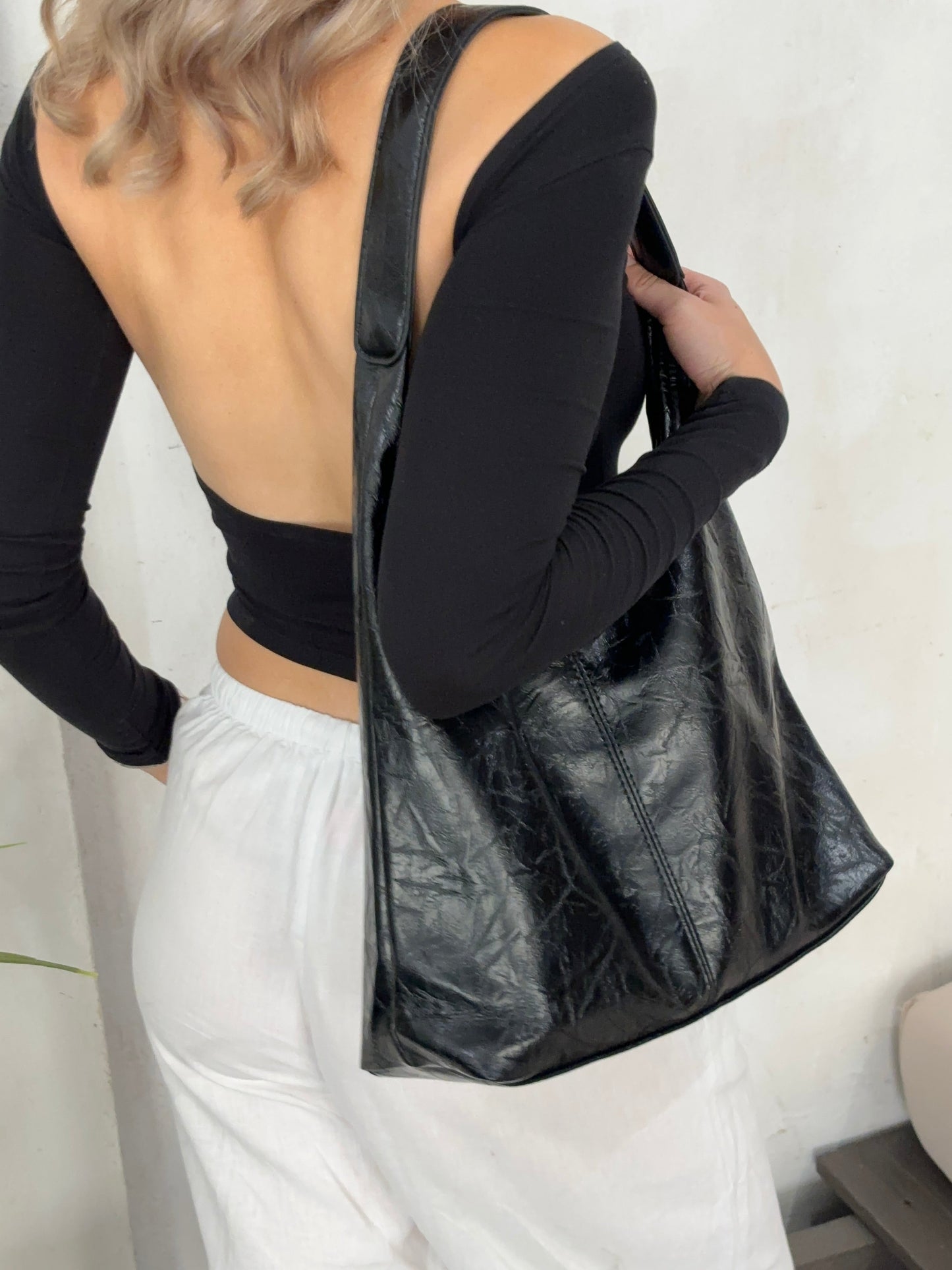 Ella - Versleten Leren Tote