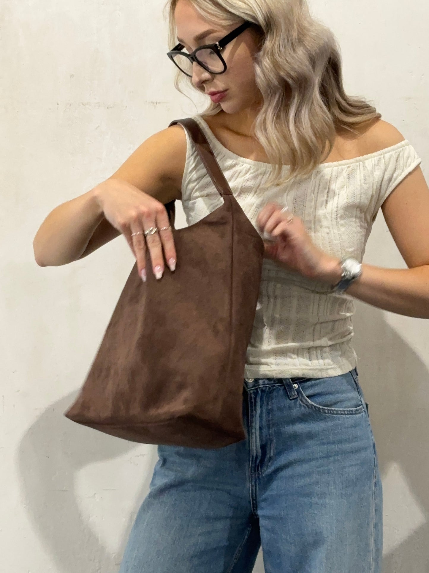 Scarlett - Suède Dagelijkse Tote