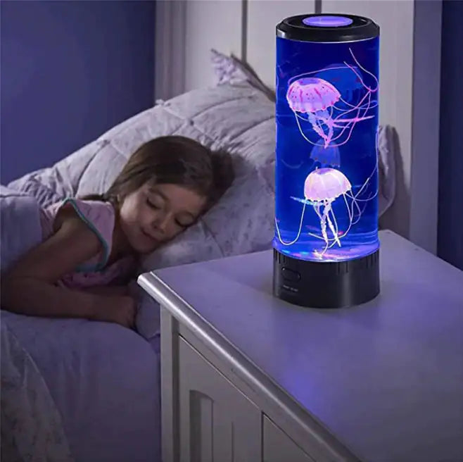 AquaGlow JellyFish Lamp