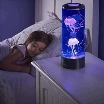 AquaGlow JellyFish Lamp
