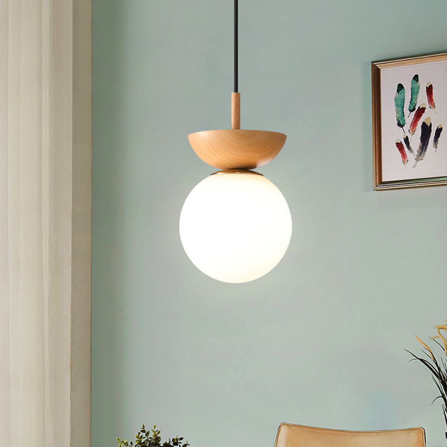 Lustre Nordic Japonais élégant pour un éclairage moderne