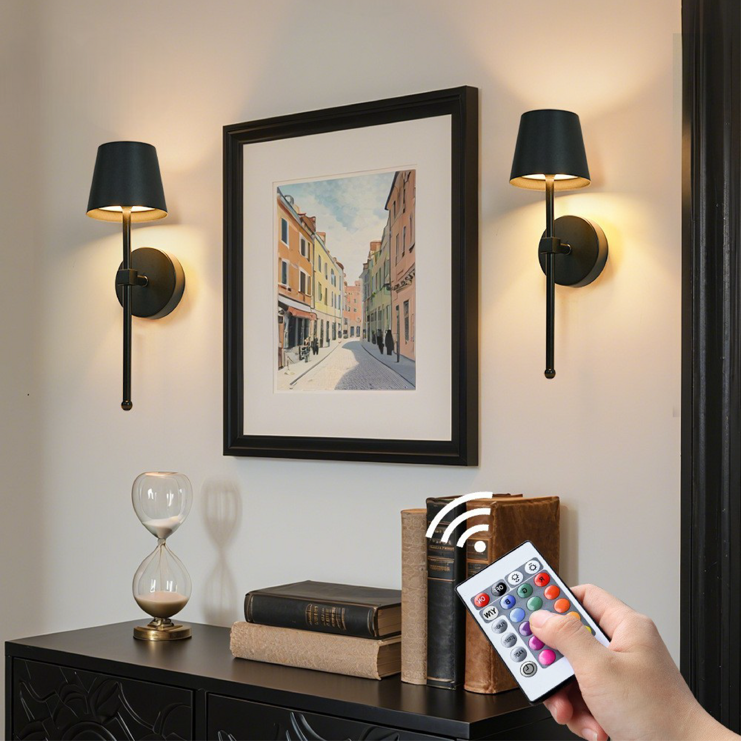 lama inalámbrica recargable para pared con luz brillante