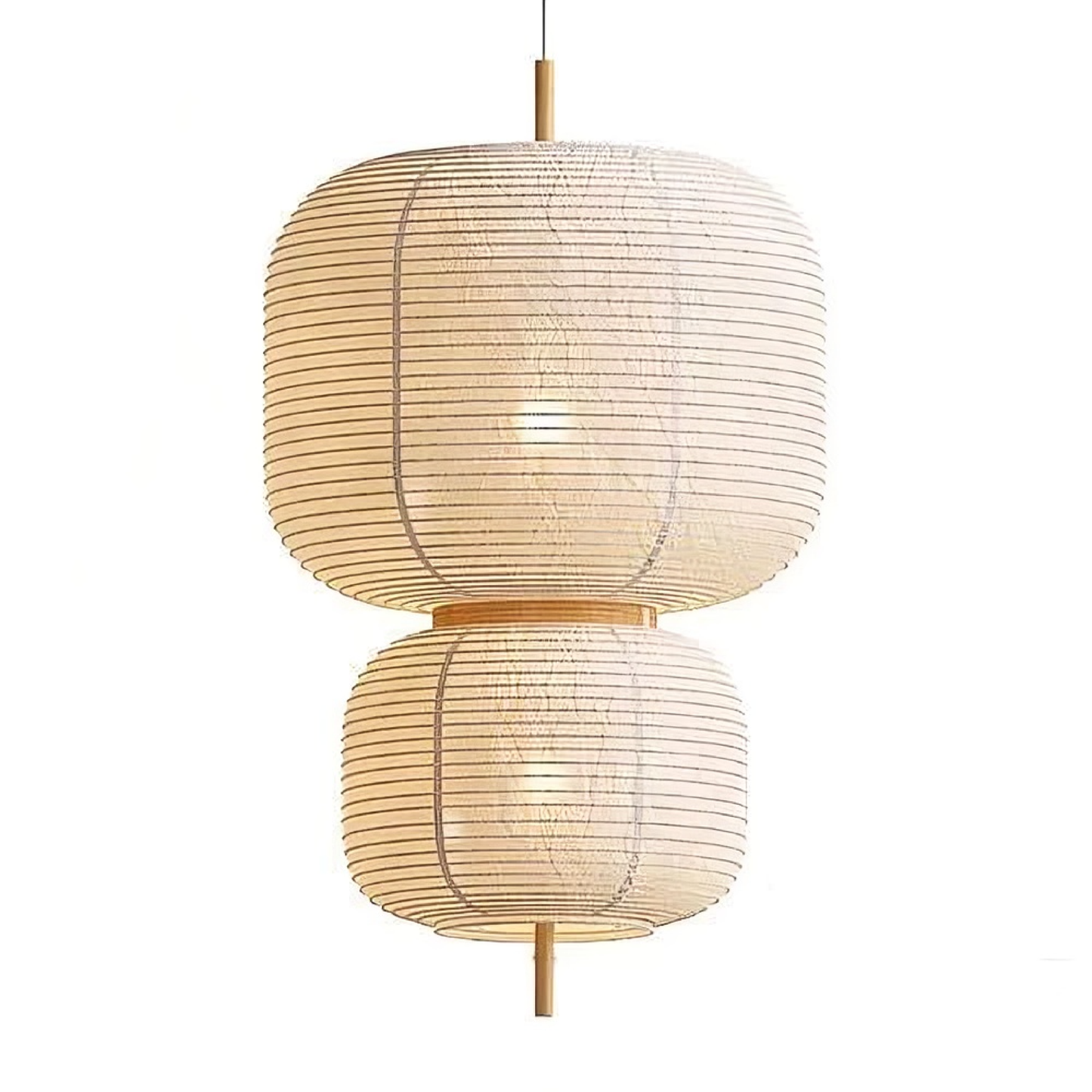 【Elegant Japanese Rice Paper Pendant Light - Create a Cozy and Stylish Atmosphere】
