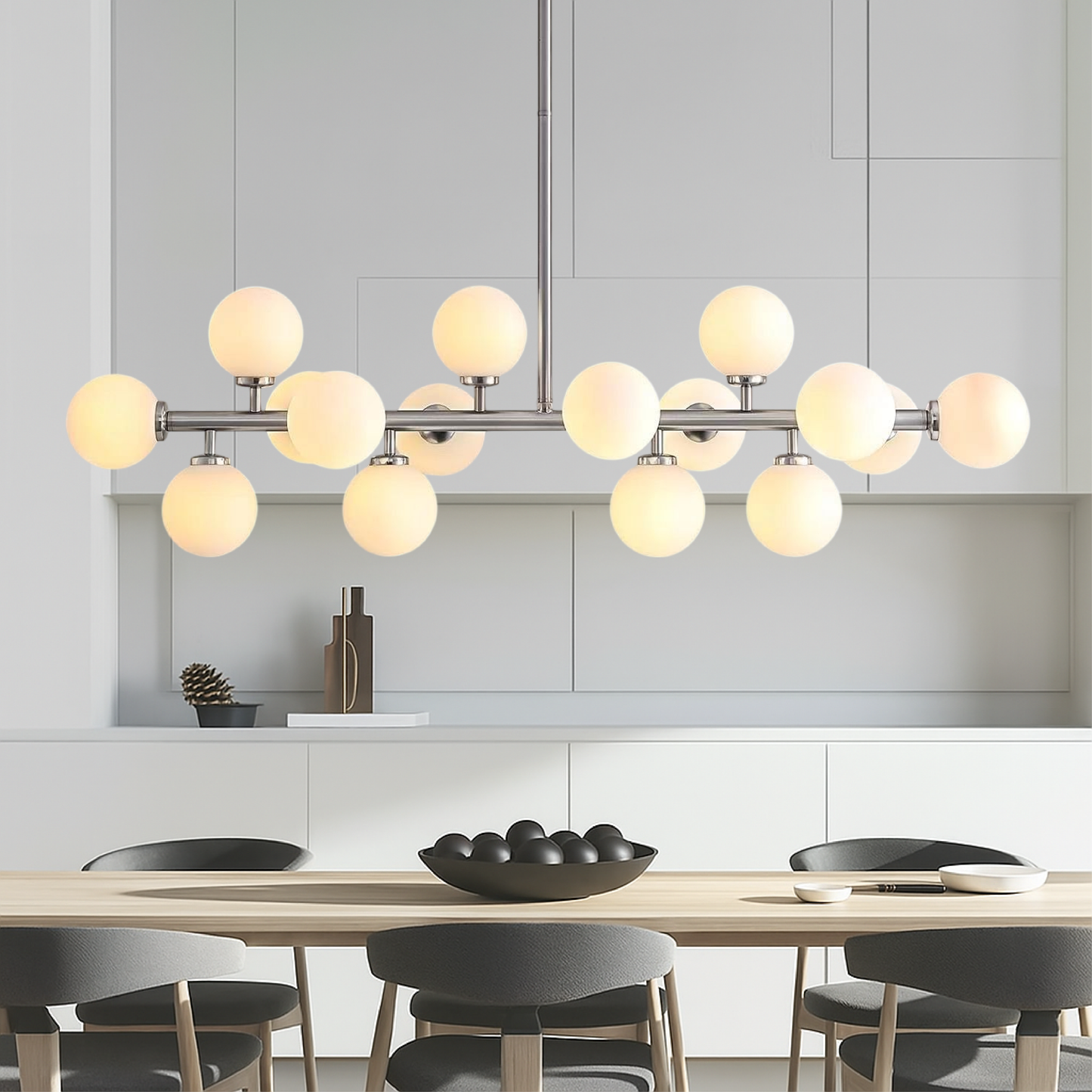 Rudy's 16-Head Kitchen Pendant Light - Elegant and Modern Lighting Solution for Your Space