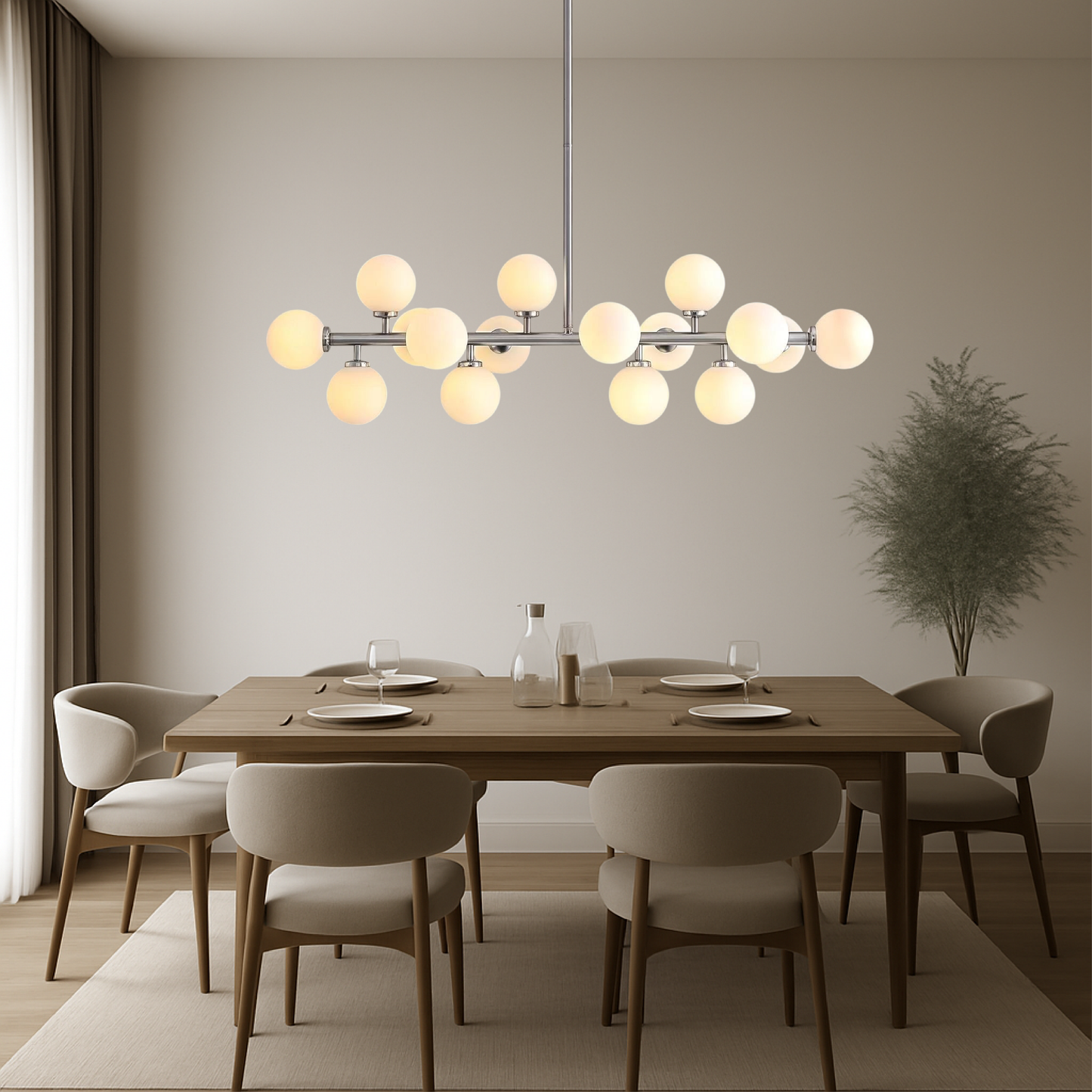 Rudy's 16-Head Kitchen Pendant Light - Elegant and Modern Lighting Solution for Your Space
