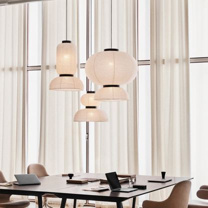 Élégante lampe suspendue Wabi Sabi japonaise