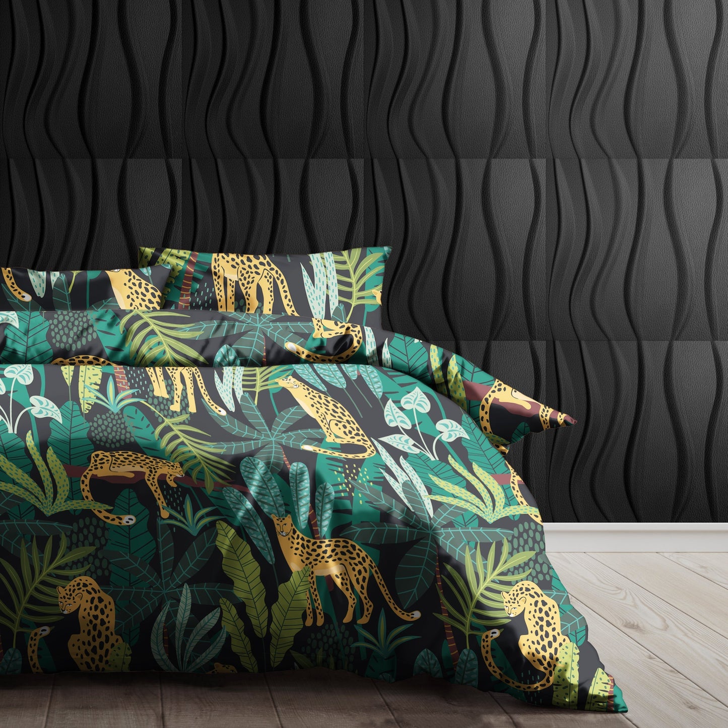 Leopard Safari Duvet Cover Set (Long-Staple Sateen Cotton)
