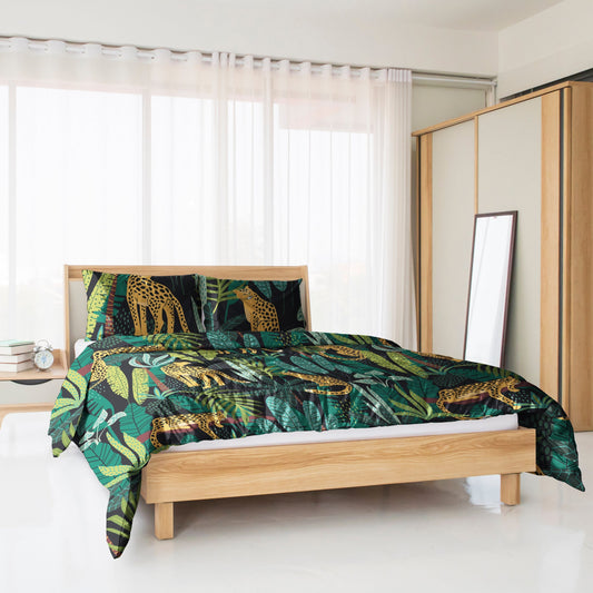 Leopard Safari Duvet Cover Set (Long-Staple Sateen Cotton)