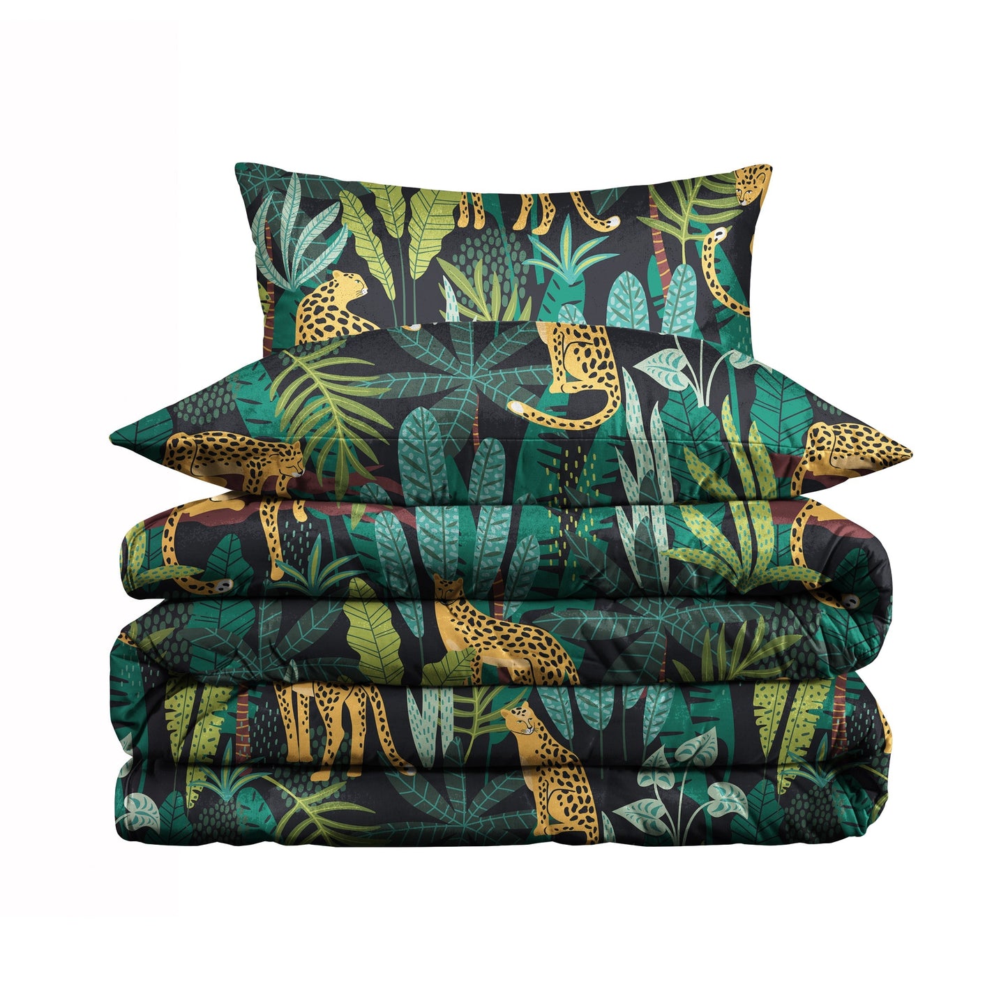 Leopard Safari Duvet Cover Set (Long-Staple Sateen Cotton)