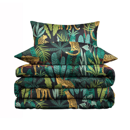 Leopard Safari Duvet Cover Set (Long-Staple Sateen Cotton)