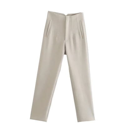 PANTALON À TAILLE HAUTE ARIA