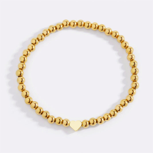Heart Beaded Stacking Bracelet