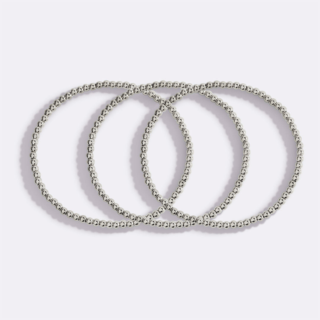 3mm Beaded Bracelet Stacking Set