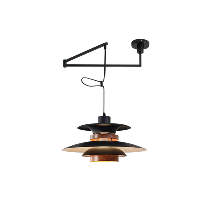 Lustre à bras articulé Merado, éclairage suspendu élégant pour une ambiance moderne