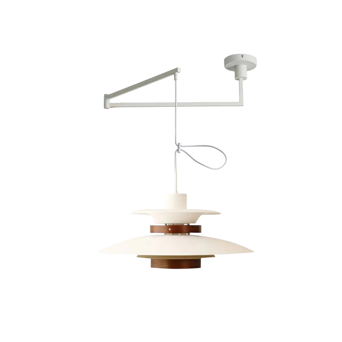 Lustre à bras articulé Merado, éclairage suspendu élégant pour une ambiance moderne