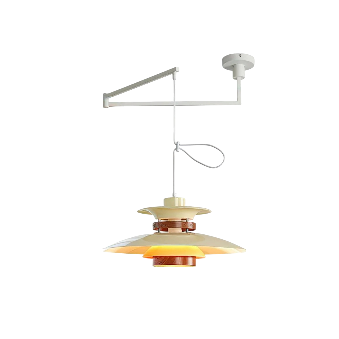 Lustre à bras articulé Merado, éclairage suspendu élégant pour une ambiance moderne