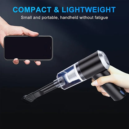 Mini Wireless Vacuum Cleaner with Strong Suction – Multifunctional Rechargeable Dust Remover for Computer, Home & Car Cleaning