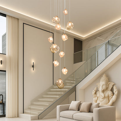 Nordic Villa Staircase Chandelier – Elegant Nordic Design for Hallways