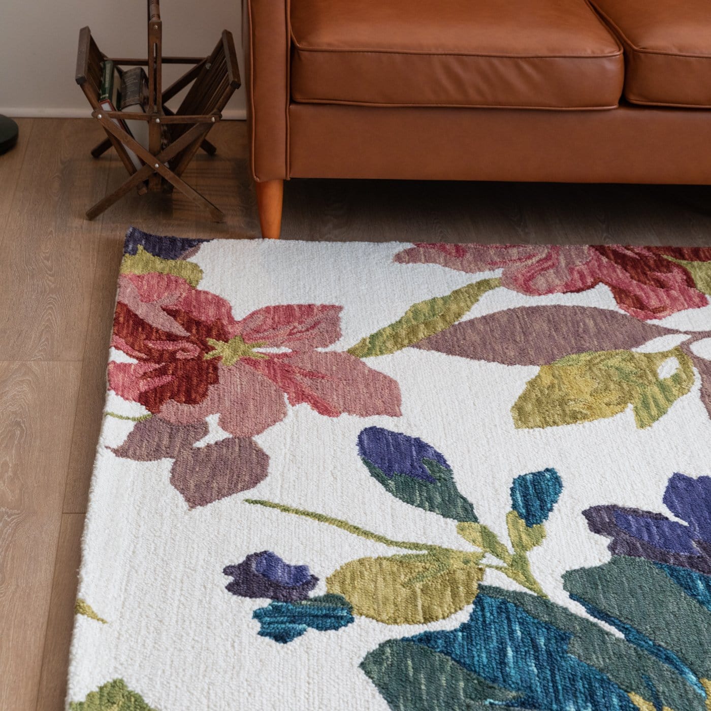 Vibrant Flower of Color Area Rug