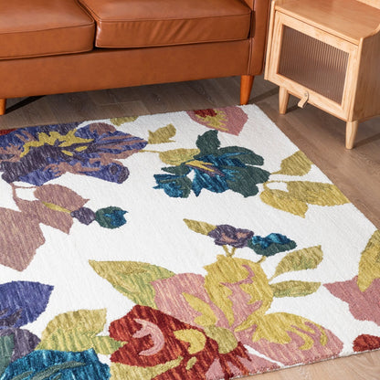 Vibrant Flower of Color Area Rug