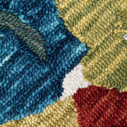 Vibrant Flower of Color Area Rug
