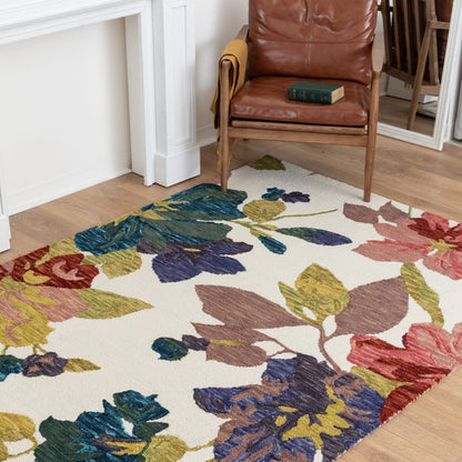 Vibrant Flower of Color Area Rug