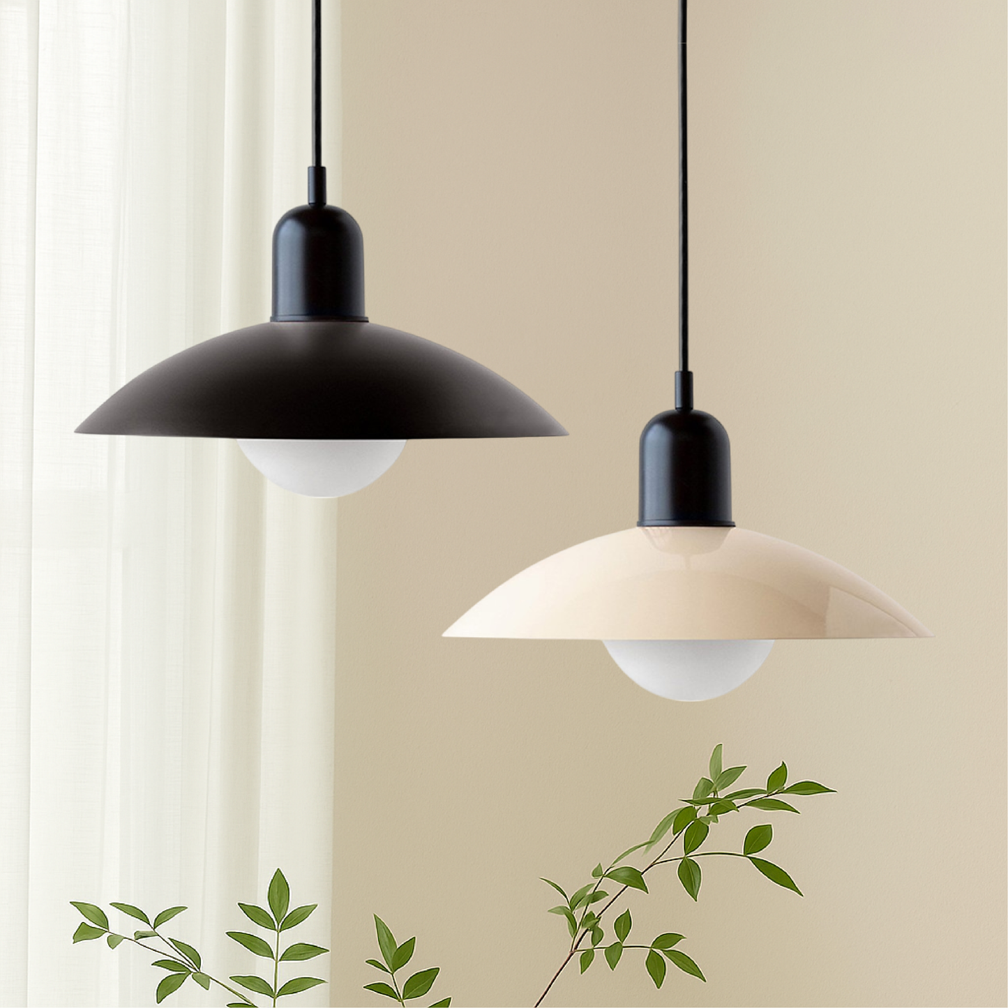 Luminaire Suspension Macaron Élégant pour une Atmosphère Douce