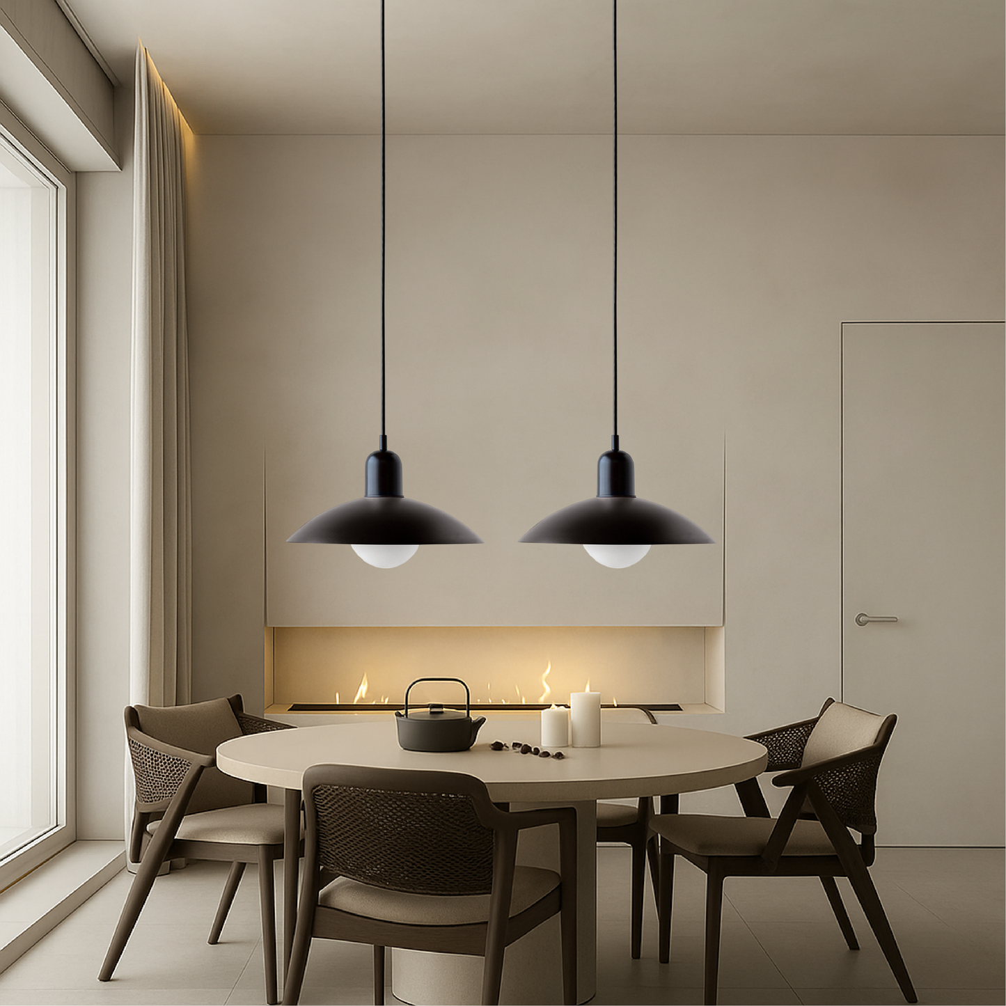Luminaire Suspension Macaron Élégant pour une Atmosphère Douce