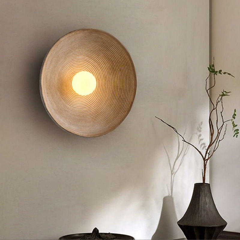 Lámpara de Pared de Madera Japonesa con Encanto Natural