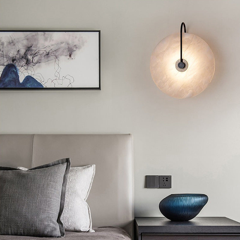 Lampada da Parete in Marmo Alabastro con LED Toshiba style