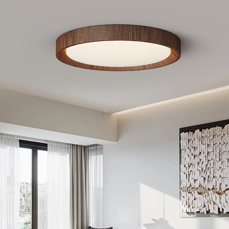 Lámpara de Techo de Madera Oscura para un Ambiente Sofisticado