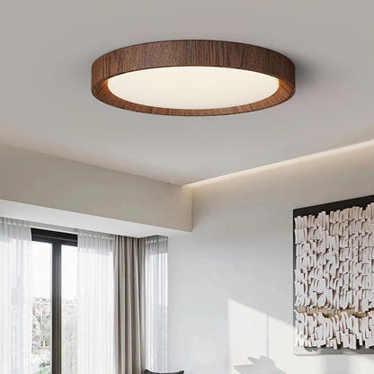 Lámpara de Techo de Madera Oscura para un Ambiente Sofisticado