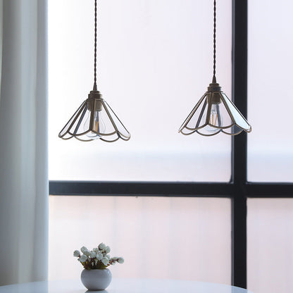 Elegant Vintage Glass Pendant Light Fixture