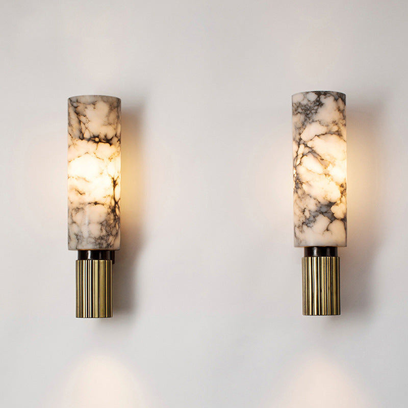 Copper Stone Wall Sconce