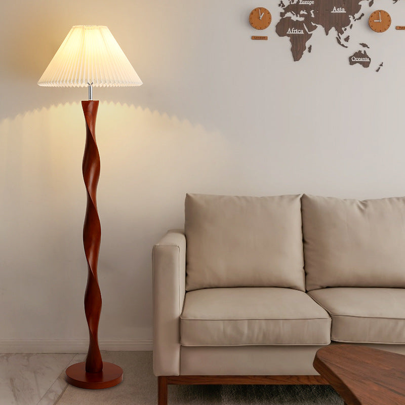 Elegante Japanische Walnuss Stehlampe für stilvolle Beleuchtung