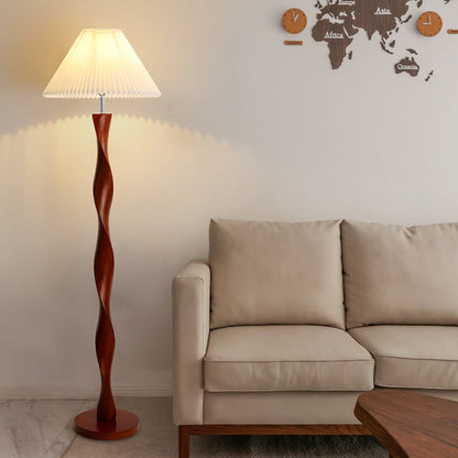 Elegante Japanische Walnuss Stehlampe für stilvolle Beleuchtung