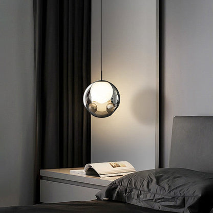 Elegante Lampada Pendante in Vetro Italiano