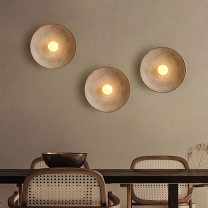 Lámpara de Pared de Madera Japonesa con Encanto Natural
