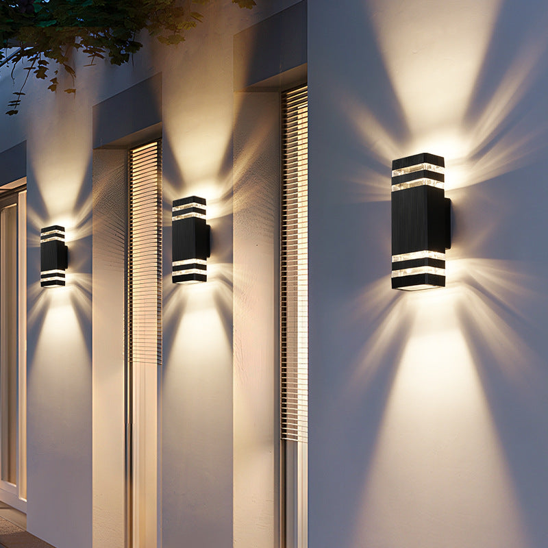 Dual-Head Outdoor Wall Light - Weatherproof Exterior Lighting