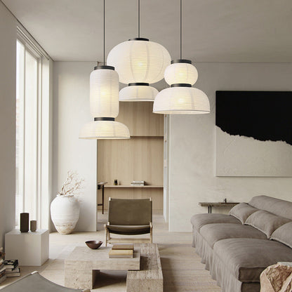 Élégante lampe suspendue Wabi Sabi japonaise