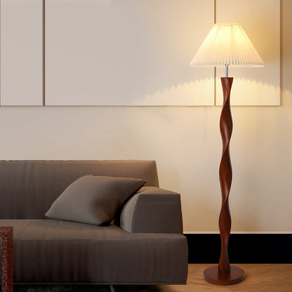 Elegante Japanische Walnuss Stehlampe für stilvolle Beleuchtung