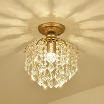 Lustre en cristal élégant pour la chambre à coucher