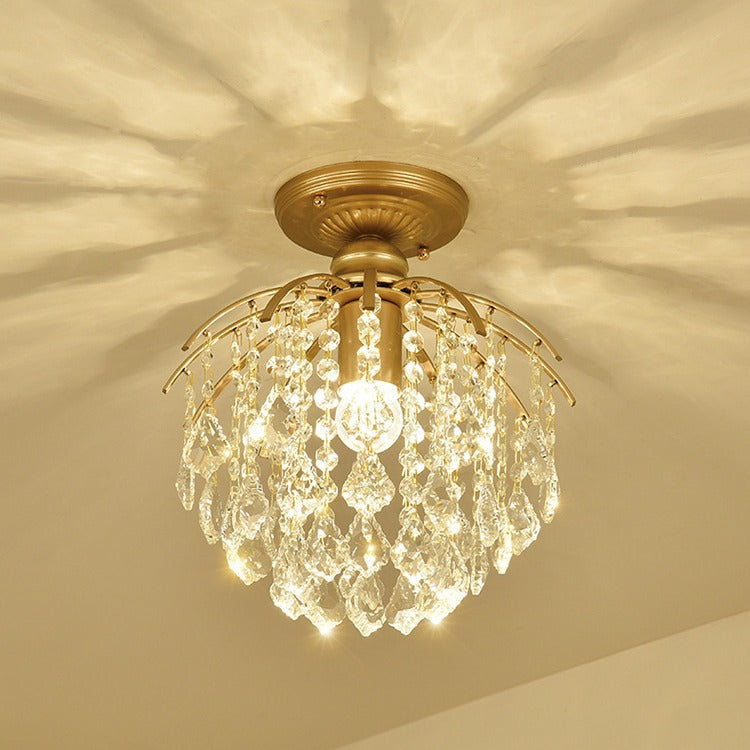 Crystal Chandelier for Bedroom – Elegant Crystal Ceiling Light Fixture