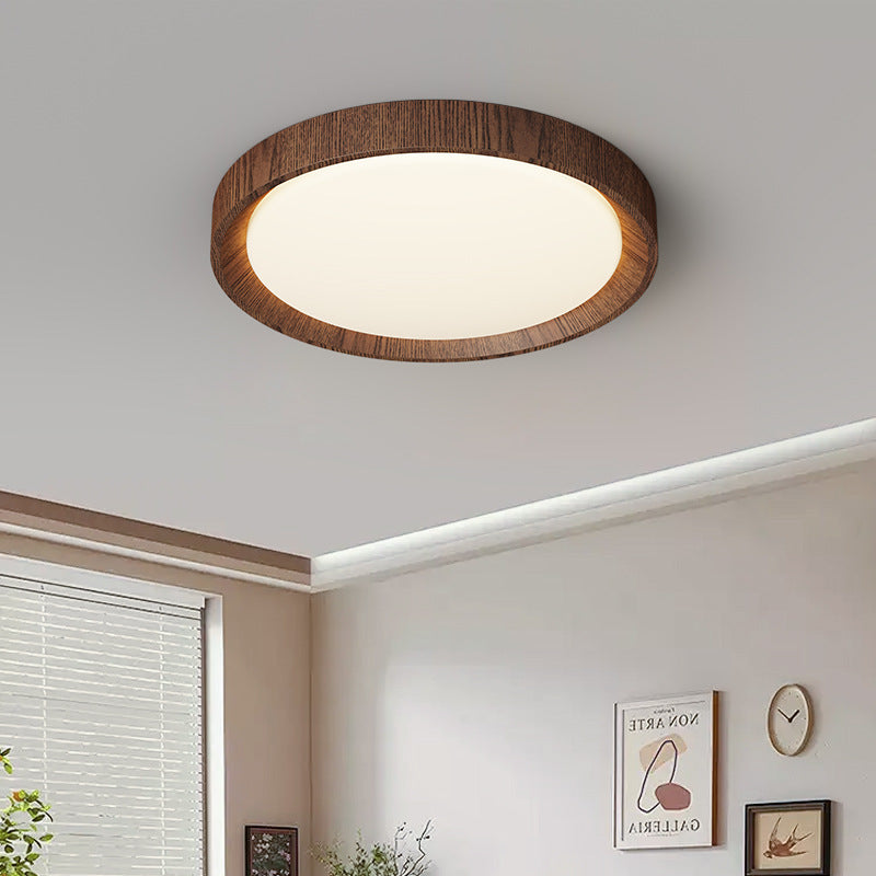 Lámpara de Techo de Madera Oscura para un Ambiente Sofisticado