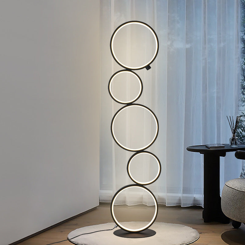 Elegant Circle Floor Lamp for Cozy Home Lighting