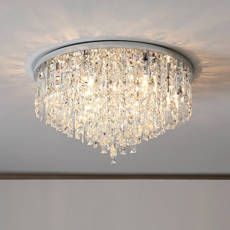 Gleaming Crystal Ceiling Chandelier — Elegant Sparkle for Luxurious Spaces