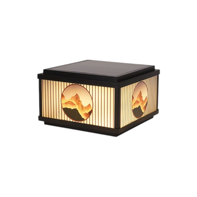 Lampa solaire d'extérieur pour poteau - Éclairage LED efficace et écologique